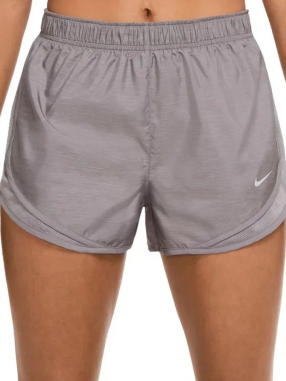 Nike Women's Light Gray Athletic Running Shorts